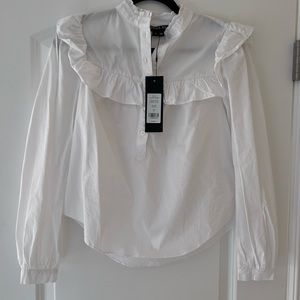 Veronica Beard Sonnet blouse XS white